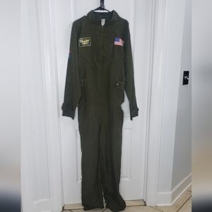 Morph Costumes Airforce Jumpsuit Olove Green Size Large